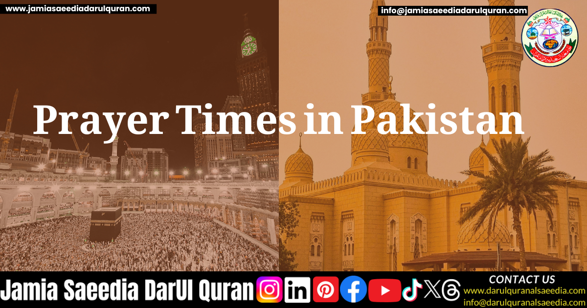 Prayer Times in Pakistan