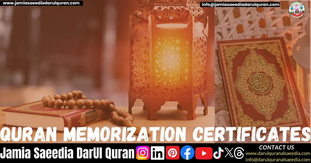 Quran Memorization Certificates